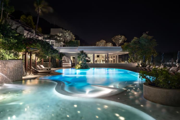 Pool at night